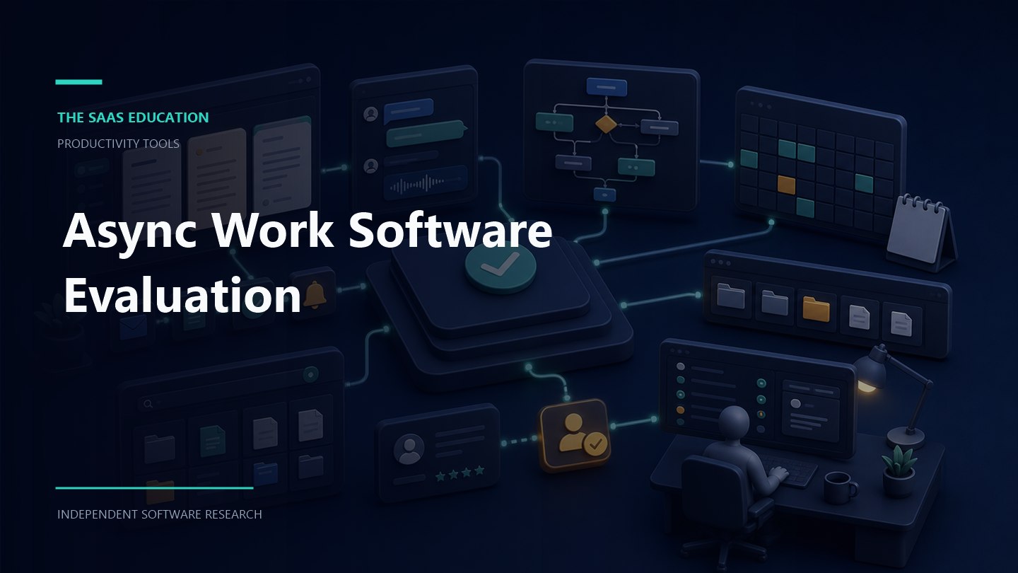 async work software evaluation evaluation workflow and software buying checklist