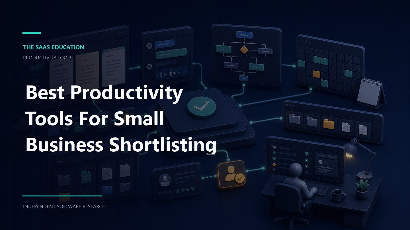 best productivity tools for small business shortlisting guide evaluation workflow and software buying checklist