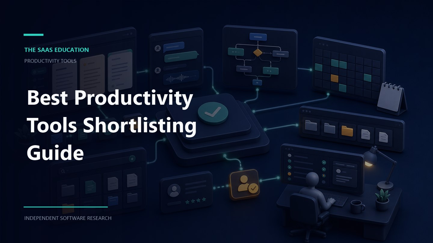 best productivity tools shortlisting guide evaluation workflow and software buying checklist