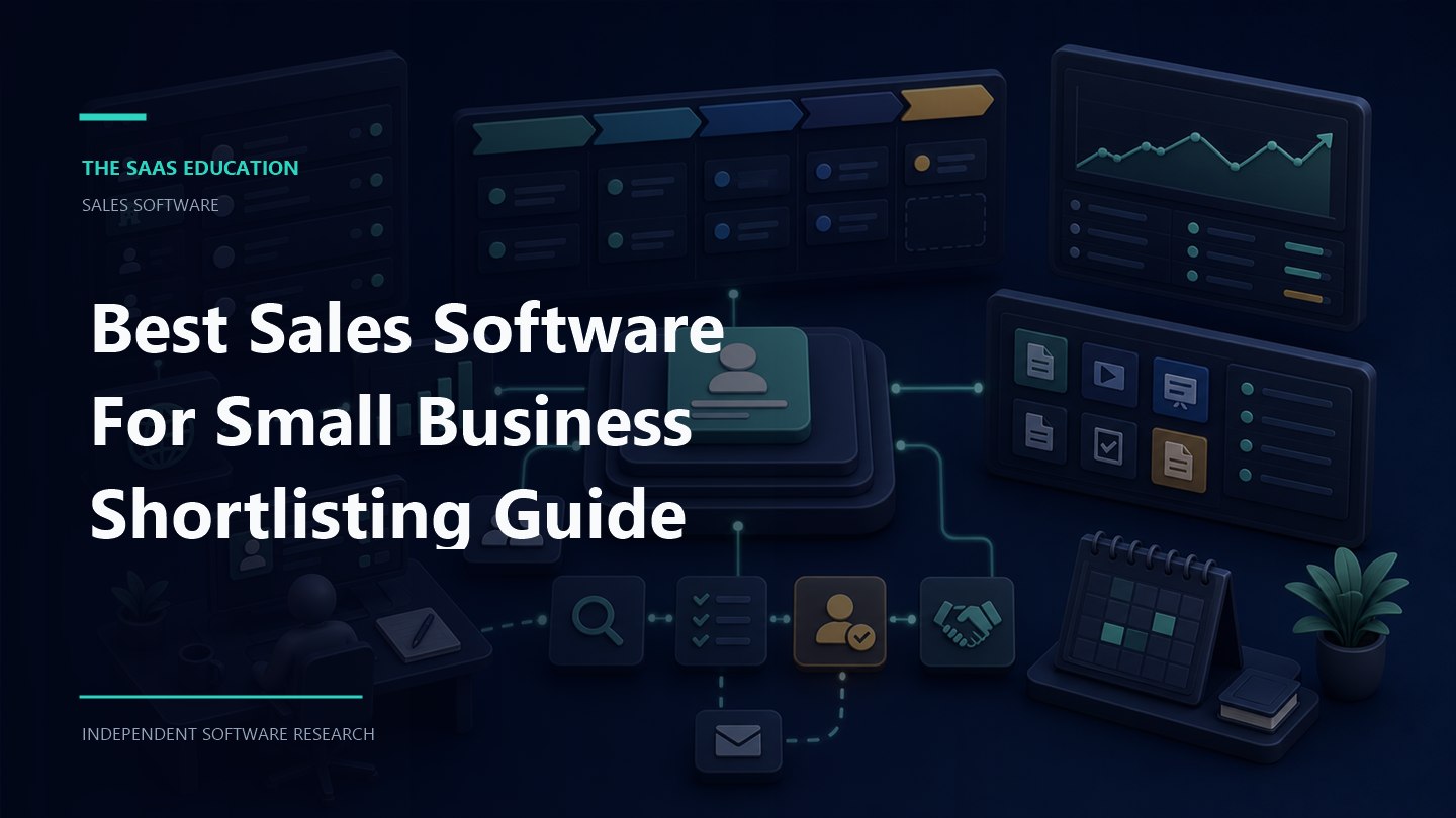 best sales software for small business shortlisting guide evaluation workflow and software buying checklist