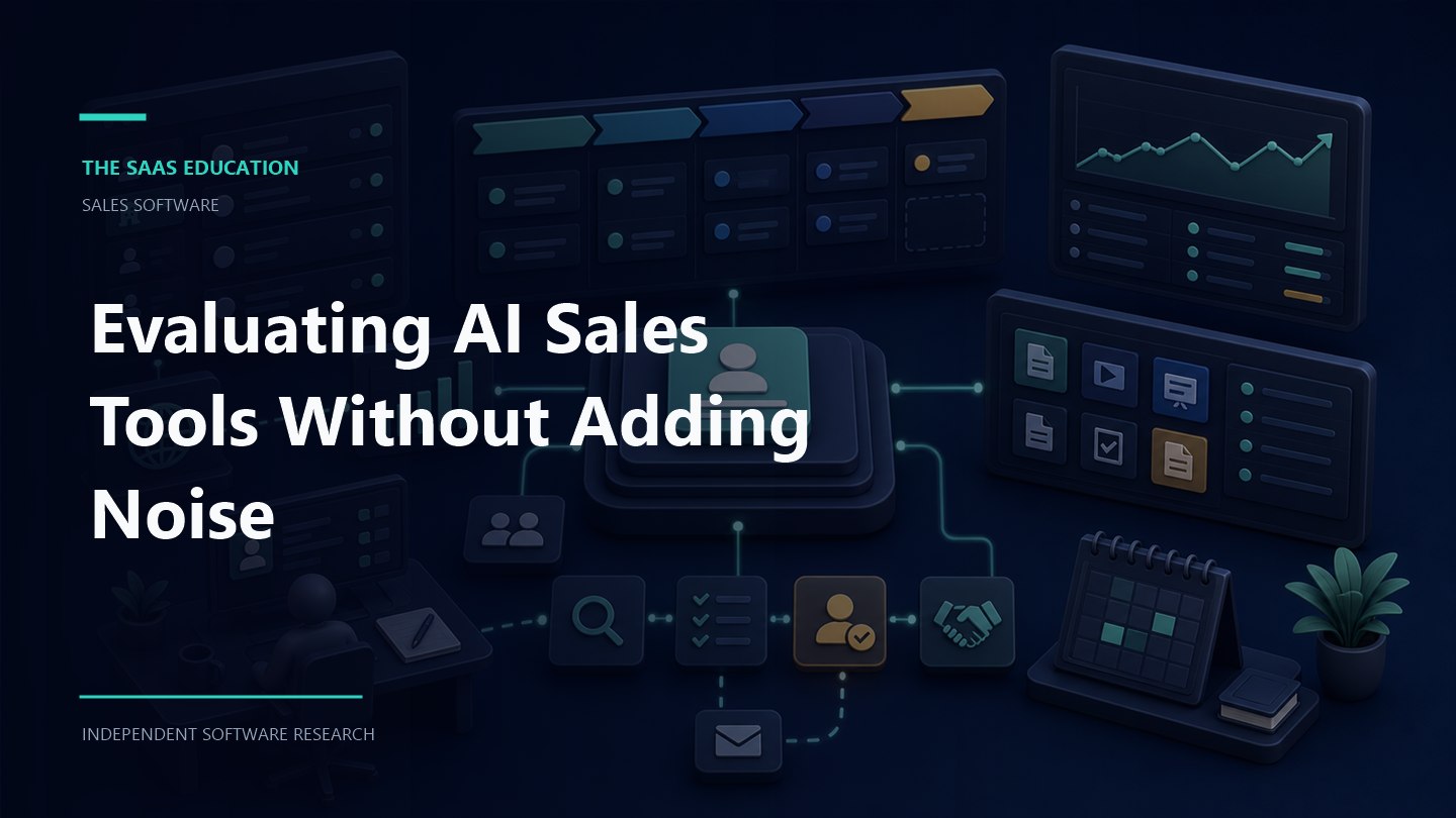 evaluating ai sales tools without adding noise evaluation workflow and software buying checklist