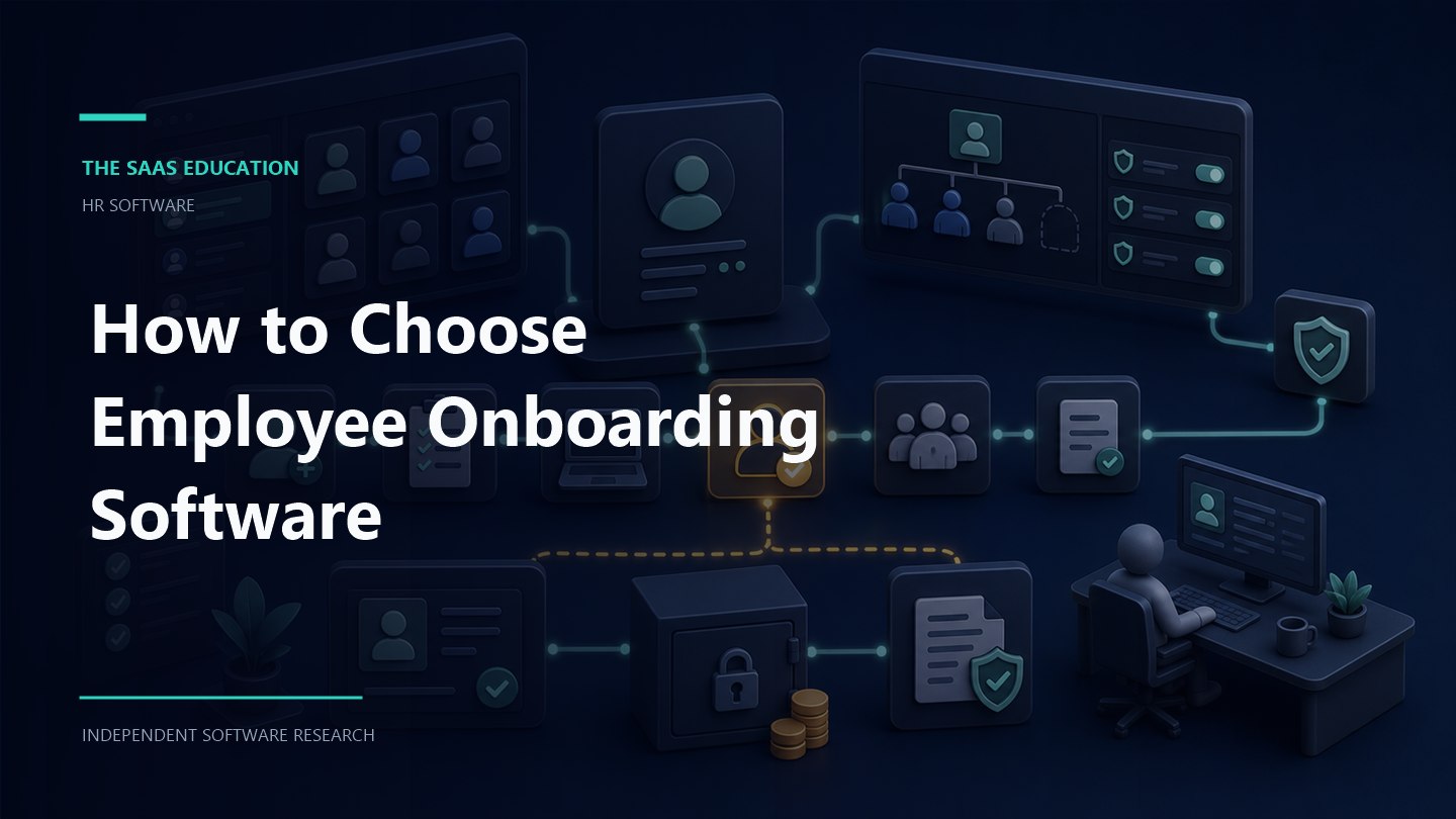 employee onboarding software workflow showing evaluation criteria, ownership, controls, and review checkpoints