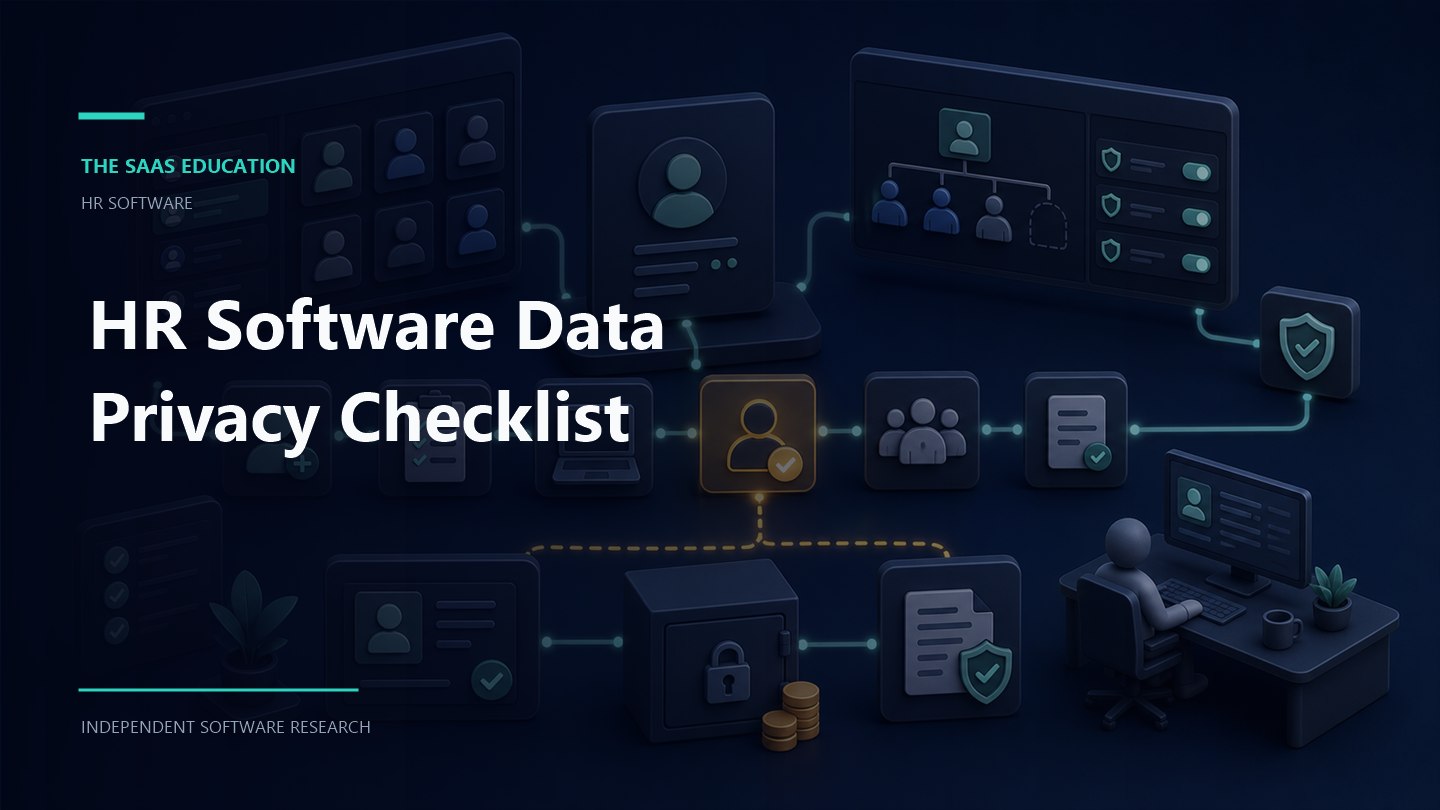 hr software data privacy checklist evaluation workflow and software buying checklist