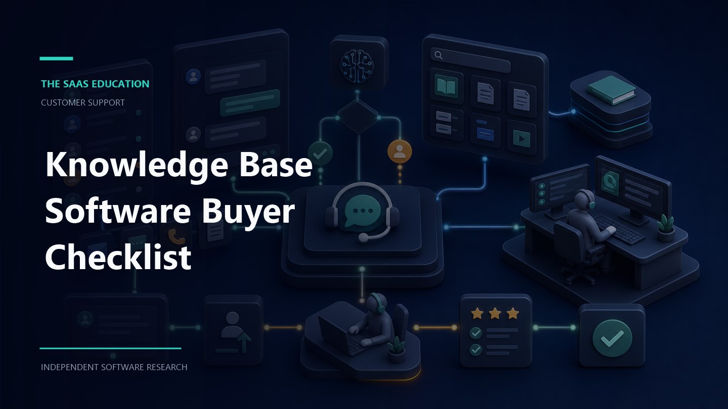 knowledge base software buyer checklist evaluation workflow and software buying checklist