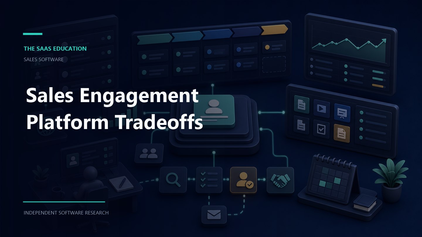 Sales engagement platform tradeoffs with sequences, CRM sync, and coaching analytics