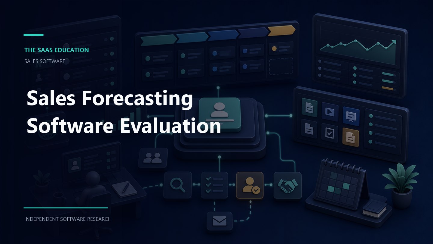 sales forecasting software evaluation evaluation workflow and software buying checklist