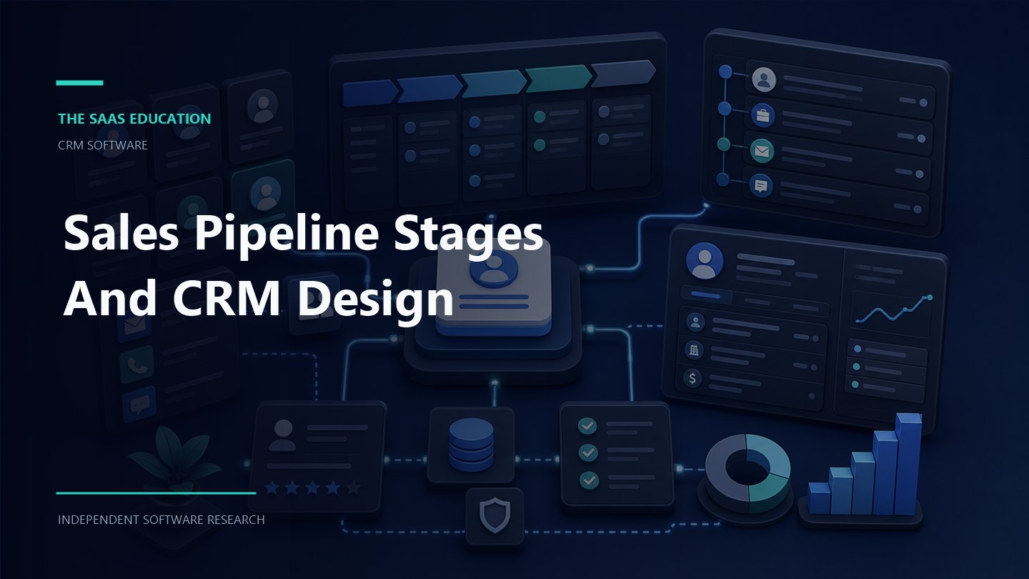 sales pipeline stages and crm design evaluation workflow and software buying checklist