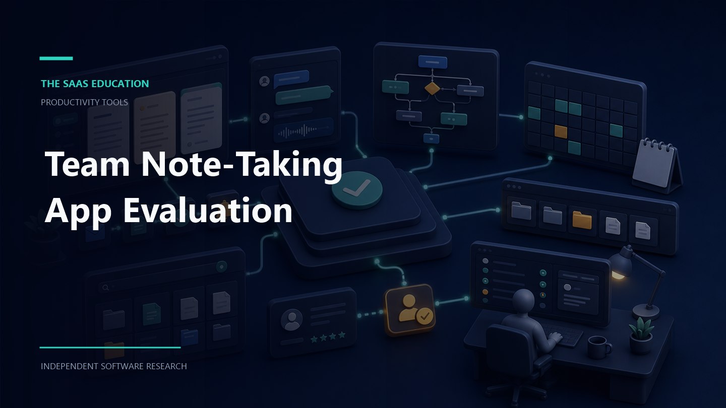 team note-taking app evaluation evaluation workflow and software buying checklist
