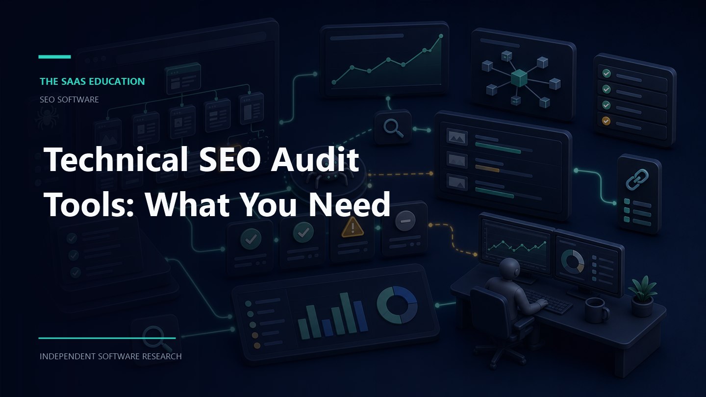 technical SEO audit tools workflow showing evaluation criteria, ownership, controls, and review checkpoints